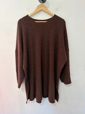 Eskandar Sweater Brown Size 2(XL)